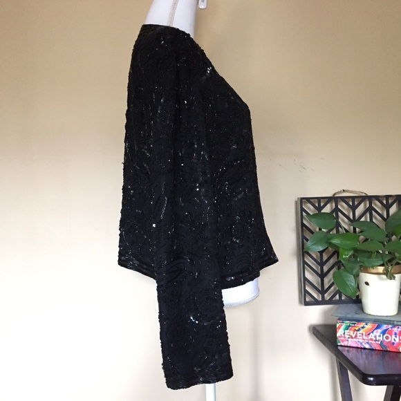 D’ore by Della Roufogali Sequin Silk Jacket - Picture 3 of 9